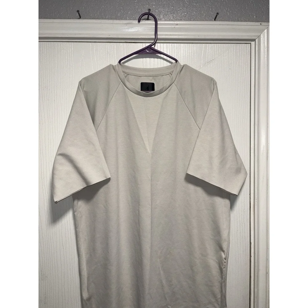 Jordan Tech Shirt Men's XL White‎ Jumpman Short Sleeve Off White